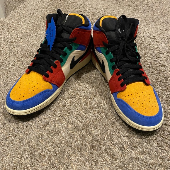 Jordan 1 Mid SE- Fearless Blue the Great - Picture 2 of 3